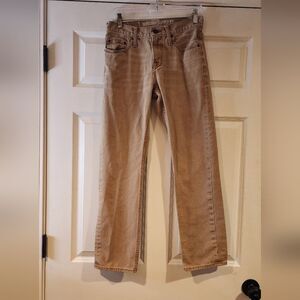 Mossimo Supply Co slim straight tan jeans size 28 x 30
